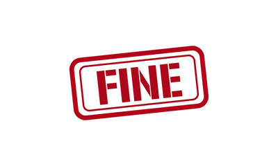 FINE red stamp text vector, rubber stamp