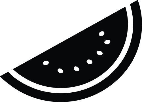 recommend clip art: Watermelon silhouette vector, Watermelon slice vector icon illustration