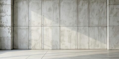 Empty Gray Concrete Wall Texture Background for Design Presentations
