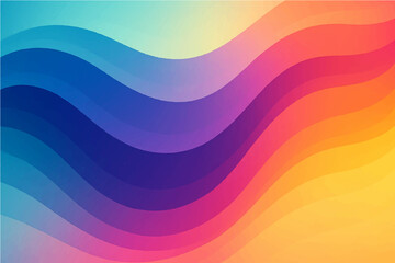 Obraz premium Abstract Rainbow Background with Colorful Curves and Gradient Pattern