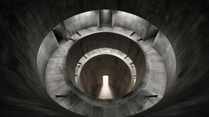 Nuclear arsenal mine, an underground military installation, a concrete structure with tunnels for access