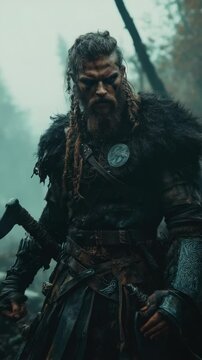 Warrior tale: Viking path, Slav adventurer, brave soul, Nordic explorer, medieval sailor, Varangian quest, Normanni traveler, seafaring might, early era, fearless mission