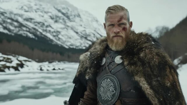 Warrior tale: Viking path, Slav adventurer, brave soul, Nordic explorer, medieval sailor, Varangian quest, Normanni traveler, seafaring might, early era, fearless mission