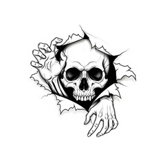 Obraz premium Sketch. Tattoo on a white background. Butterfly