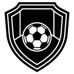 soccer ball on black background