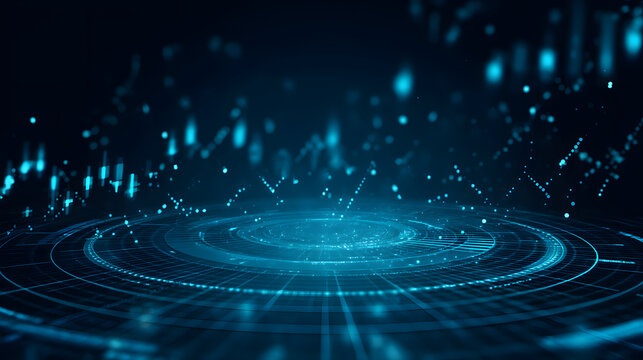 Digital Frontier: A captivating digital realm of interconnected data points, radiating futuristic energy and technological sophistication. Evoking a sense of innovation.