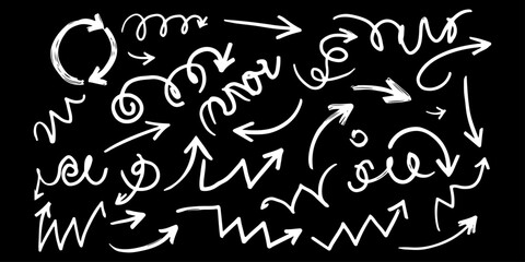 Hand-Drawn Arrow Vector Graphics A Diverse Collection for Design Projects