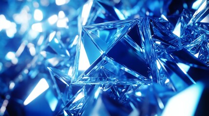 blue abstract geometric background flowing smooth