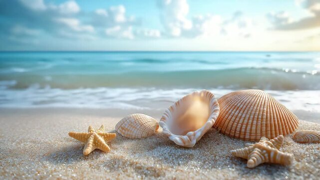 Seashell on the beach