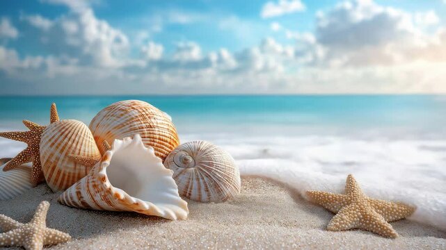 Seashell on the beach