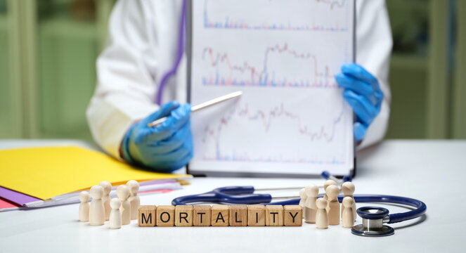 A dedicated medical professional studies mortality data to gain health insights and improve practices