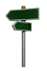 blank directional arrows isolated on white. Tourist road direction pointer, close-up. Ai Generated Images