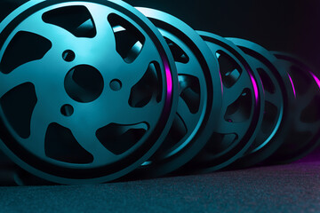 custom tuned car parts for sports European drift cars aluminum lightweight engine pulley