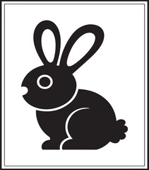 rabbit icon vector new