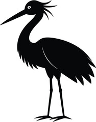 Obraz premium heron on a white background