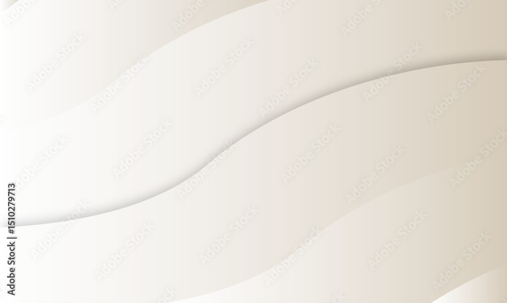 Poster white wavy layers creating a soft and textured background with subtle shadows and light gradient, cr