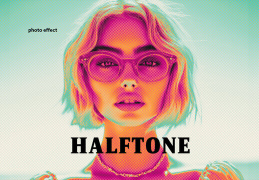 Halftone Photo Effect
