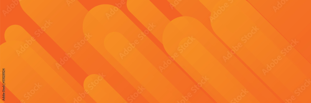 Poster abstract orange background with diagonal lines. dynamic shapes composition.