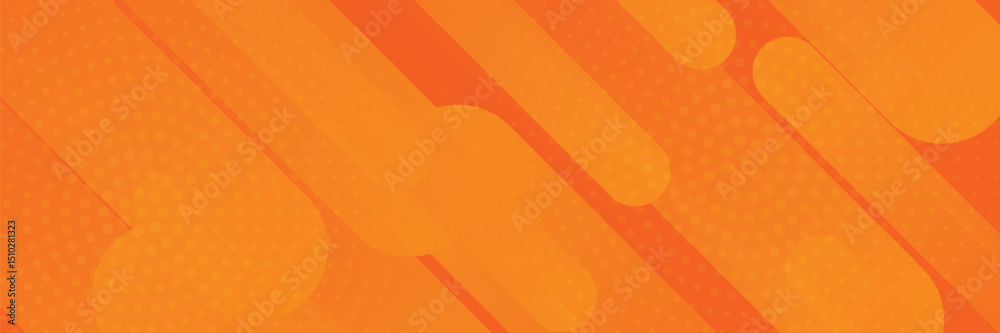 Poster abstract orange background with diagonal lines. dynamic shapes composition. vector, eps10.