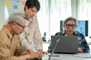 Professional developer teaching web programming online, connecting with students to share skills...