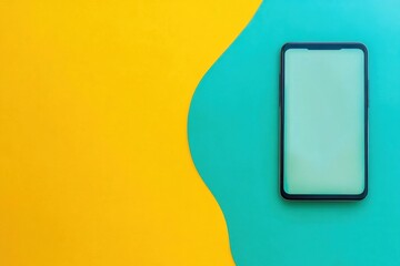 Smartphone on Colorful Background 