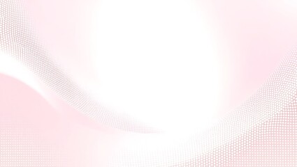 Obraz premium Abstract curved halftone transition in silver and soft rose, vector-based, high clarity background design, Thalorin tone balancing, centered white space preserved
