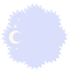 Graphic Baby Speech Bubble Soft Colored Backdrop Icon. Pastel Childish Dreamy Symbol Silhouette. Drawn Simple Dialogue Conversation Text Box Empty Blank Template Shape.