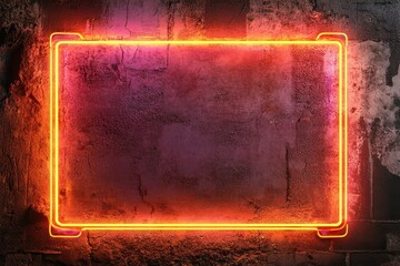 Neon Sign on Aged Wall: An illuminated neon sign adorns a weathered brick wall, its vibrant glow contrasting with the wall's textured surface, evoking a sense of urban art and modern design.
