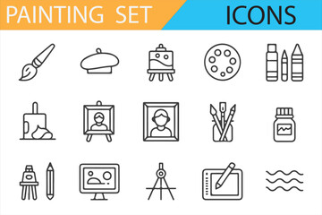 Creative Art Icons for Illustration, Painting, and Design Projects
