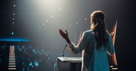 Caucasian Female Speaker with Expertise in Technology, Finance, Business, Politics, and Religion...