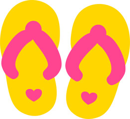 pink flip flops