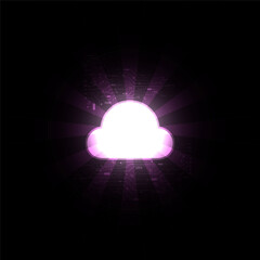 Abstract cloud technology design digital background graphic environment for innovative concepts in modern technology