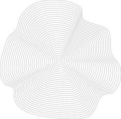 Circles lines wavy. Geometric technology round shape