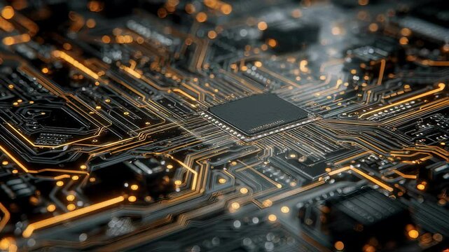 Billowing smoke rising from computer processor revealing critical hardware overheating, signaling potential electronic system breakdown and technical malfunction