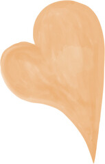 Cute heart paint element