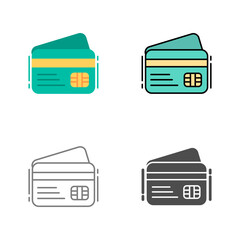 Obraz premium Credit Card Vector Icon