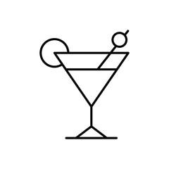 Cocktail  Icon vector stock illustration