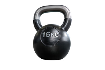 Strength and resilience embodied in a black kettlebell prepared for an intense workout session, showcasing a sturdy design ready for countless fitness challenges Generative AI