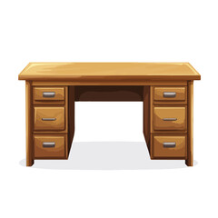 Professional Office Desk Icon Vector Illustration for Business Use