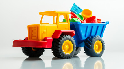 toy truck on a white background
