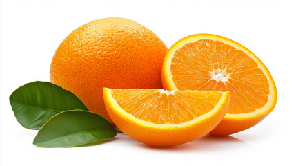 orange on white background