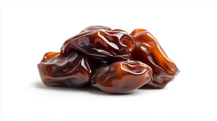 Obraz premium dried dates isolated on white background