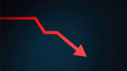 Stock market graph of currency, dollar, cryptocurrency coins chart trending price down trend, digital finance. Cryptocurrency exchange chart