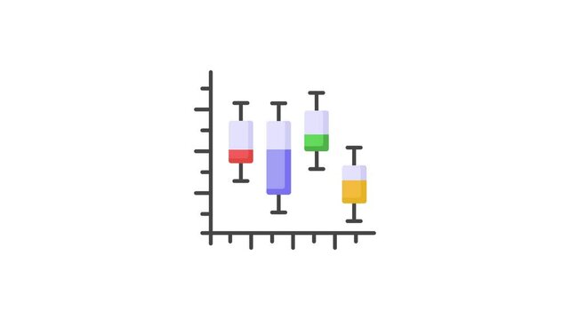 Carefully crafted icon of candlestick chart in trendy style, premium vector design