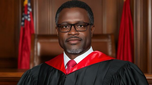 Portrait of a Distinguished Judge in Academic Regalia
