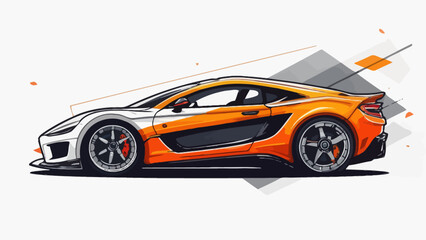 Naklejka premium sport car vector illustration