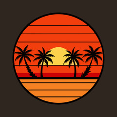 palm tree silhouette