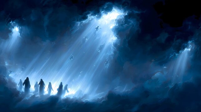 Souls Ascending from the Umbral &ndash; A Spiritual Passage to the Light