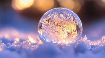 Frozen Orb in Snow
