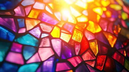 Stained Glass Mosaic Colors
